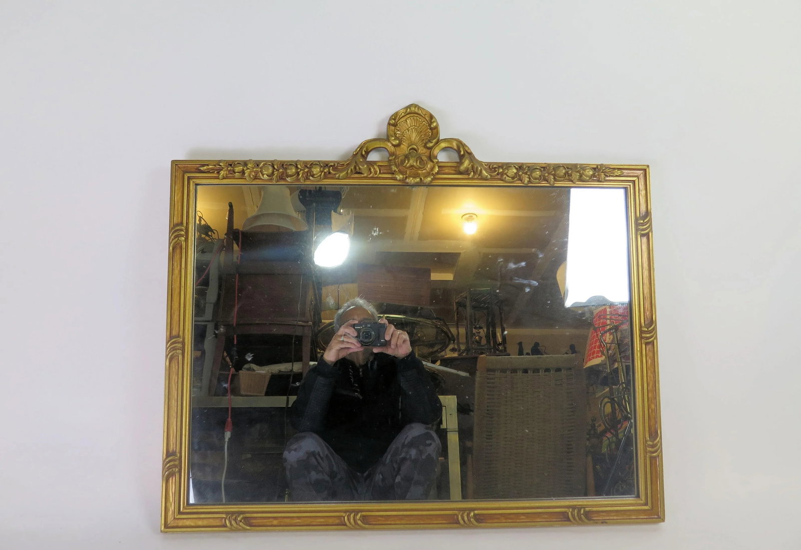 Early 20th Century Louis XV Rococo-Style Gold Leaf Mirror - 6