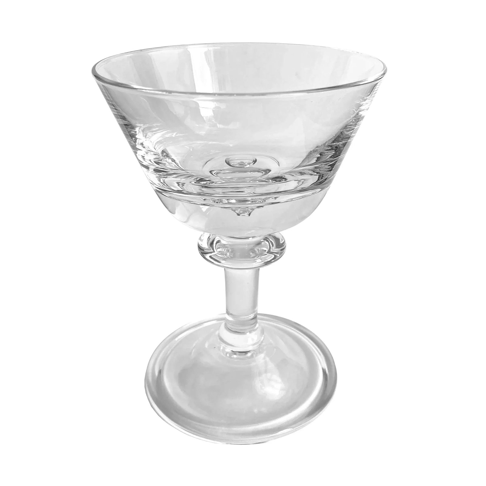Set of Eight Captured Bubble Champagne Coupes - 4