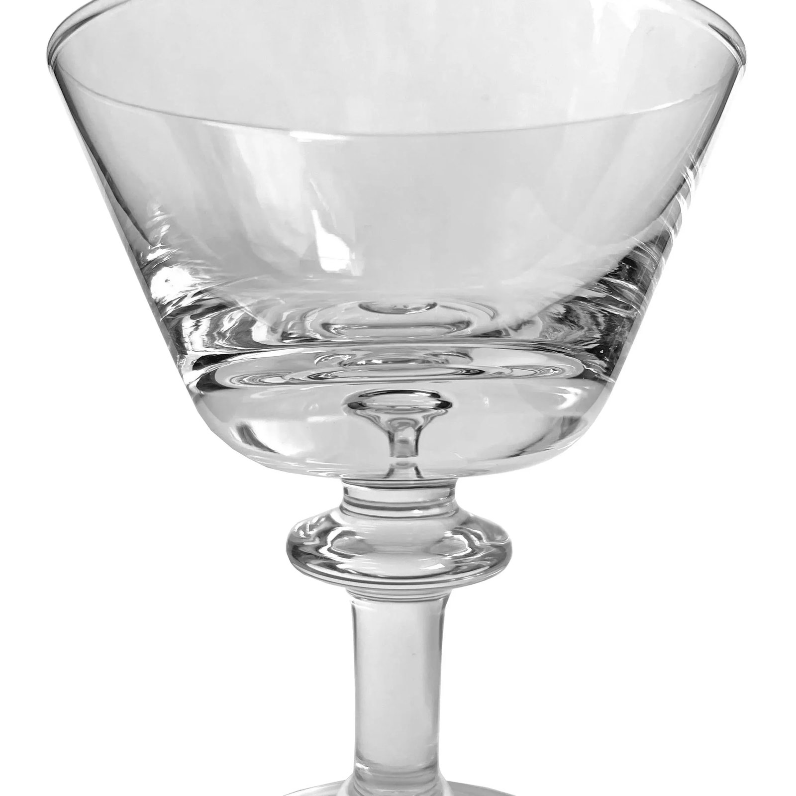 Set of Eight Captured Bubble Champagne Coupes - 6