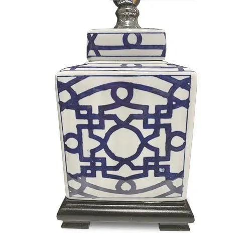 Blue and White Porcelain Table Lamp - 4