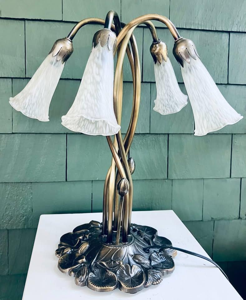 Art Nouveau 'Favrile' Lamp, After Louis Comfort Tiffany - 2