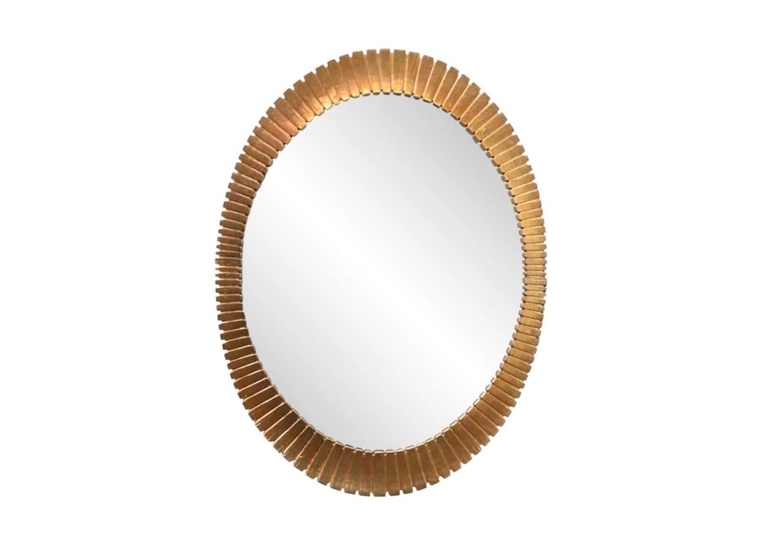 Vintage Hollywood Regency Eyelash Mirror - 9