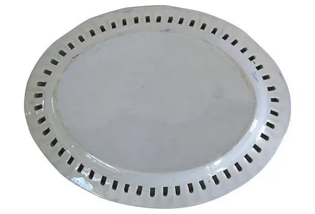 C. 1840 Ribbon-Edge Willow Platter - 2