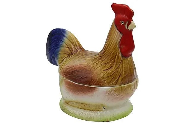 Midcentury French Rooster Pate Tureen - 2