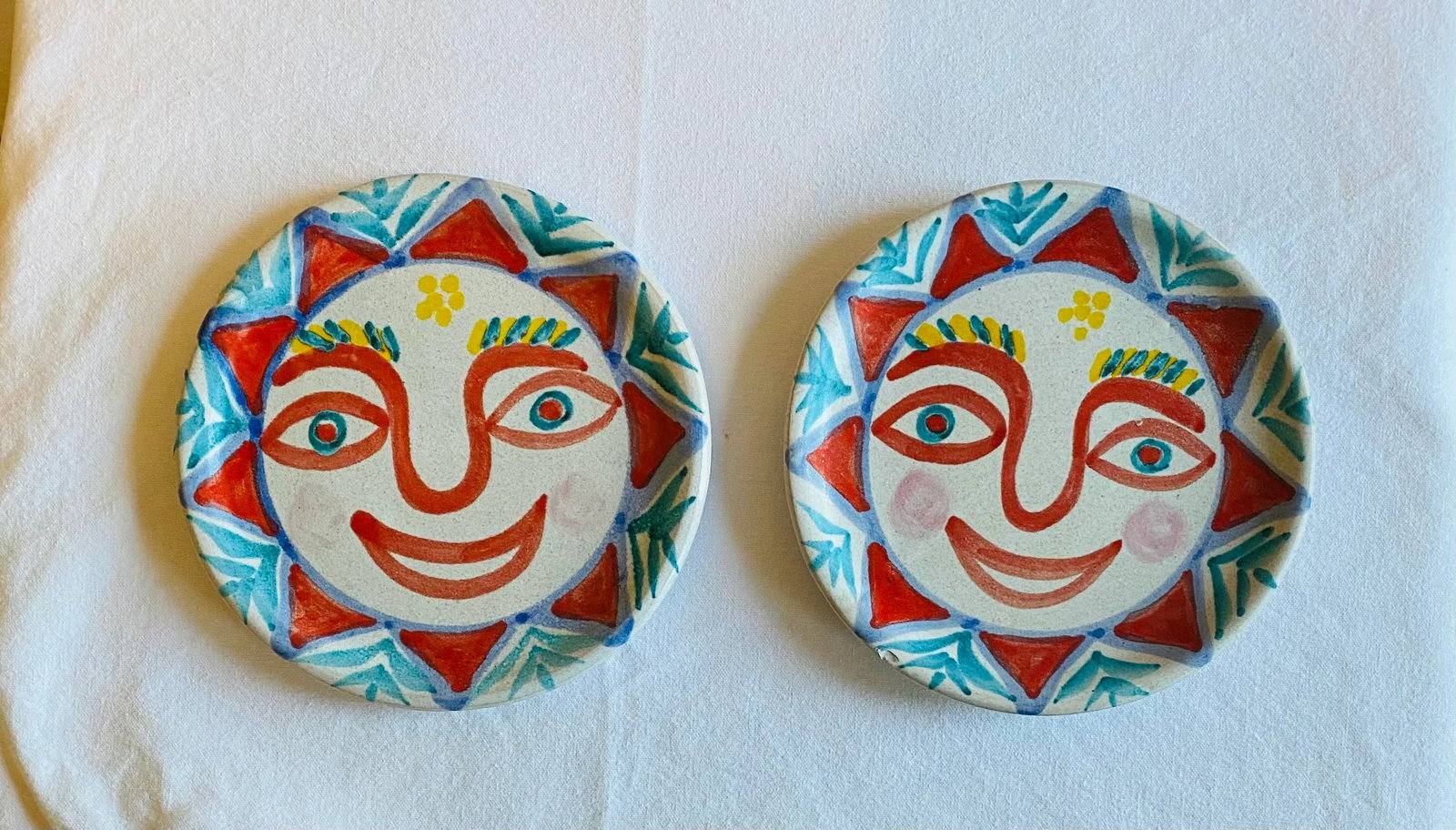 Vintage Giovanni Di Simone Plates- a Pair - 2