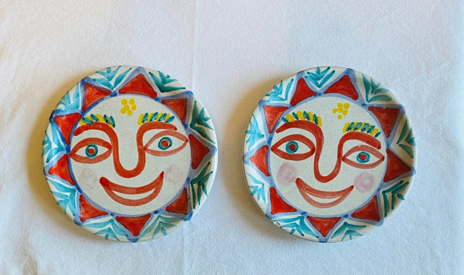 Vintage Giovanni Di Simone Plates- a Pair - 9