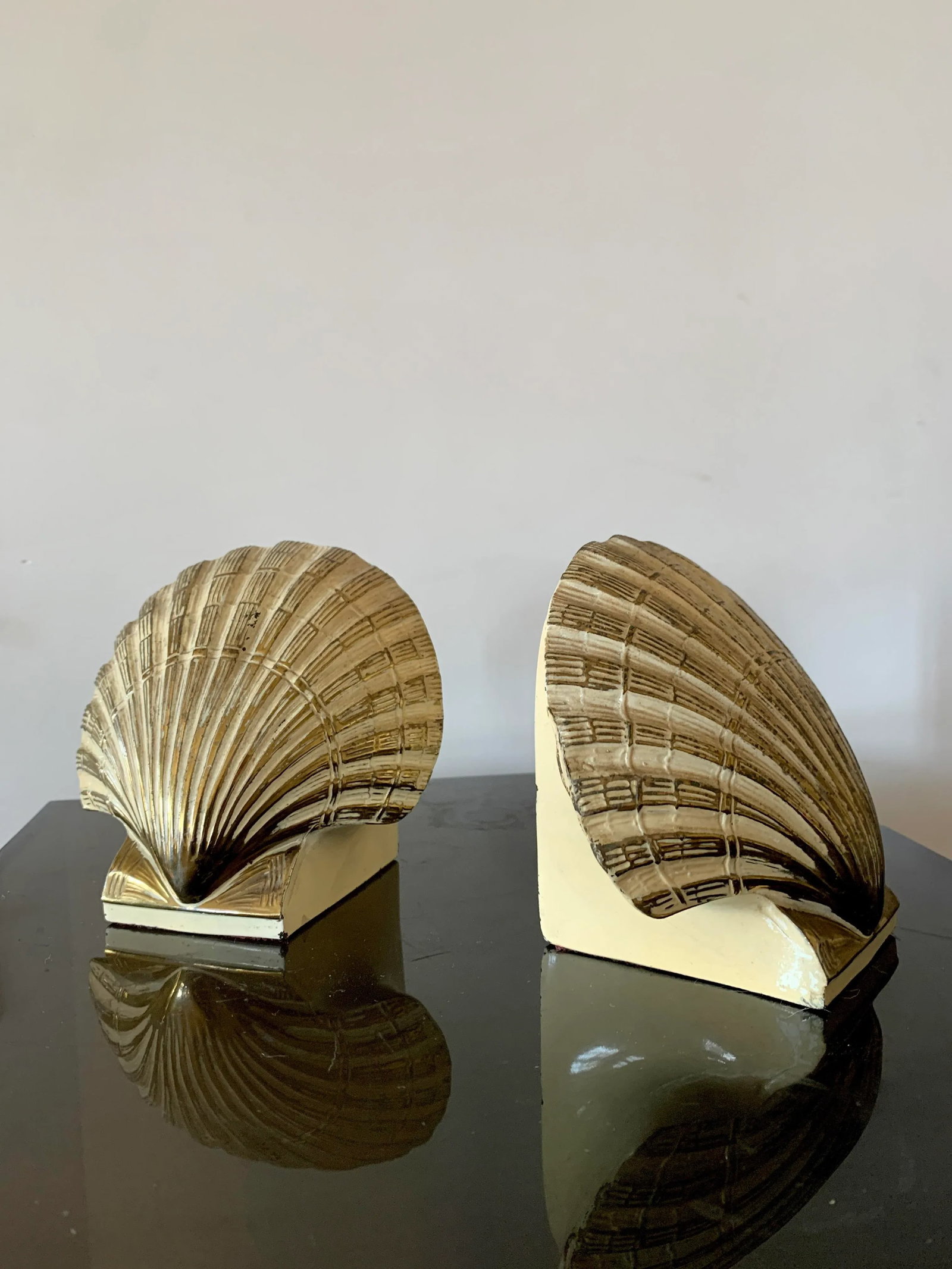 Vintage Pmc Shell Bookends - a Pair - 3