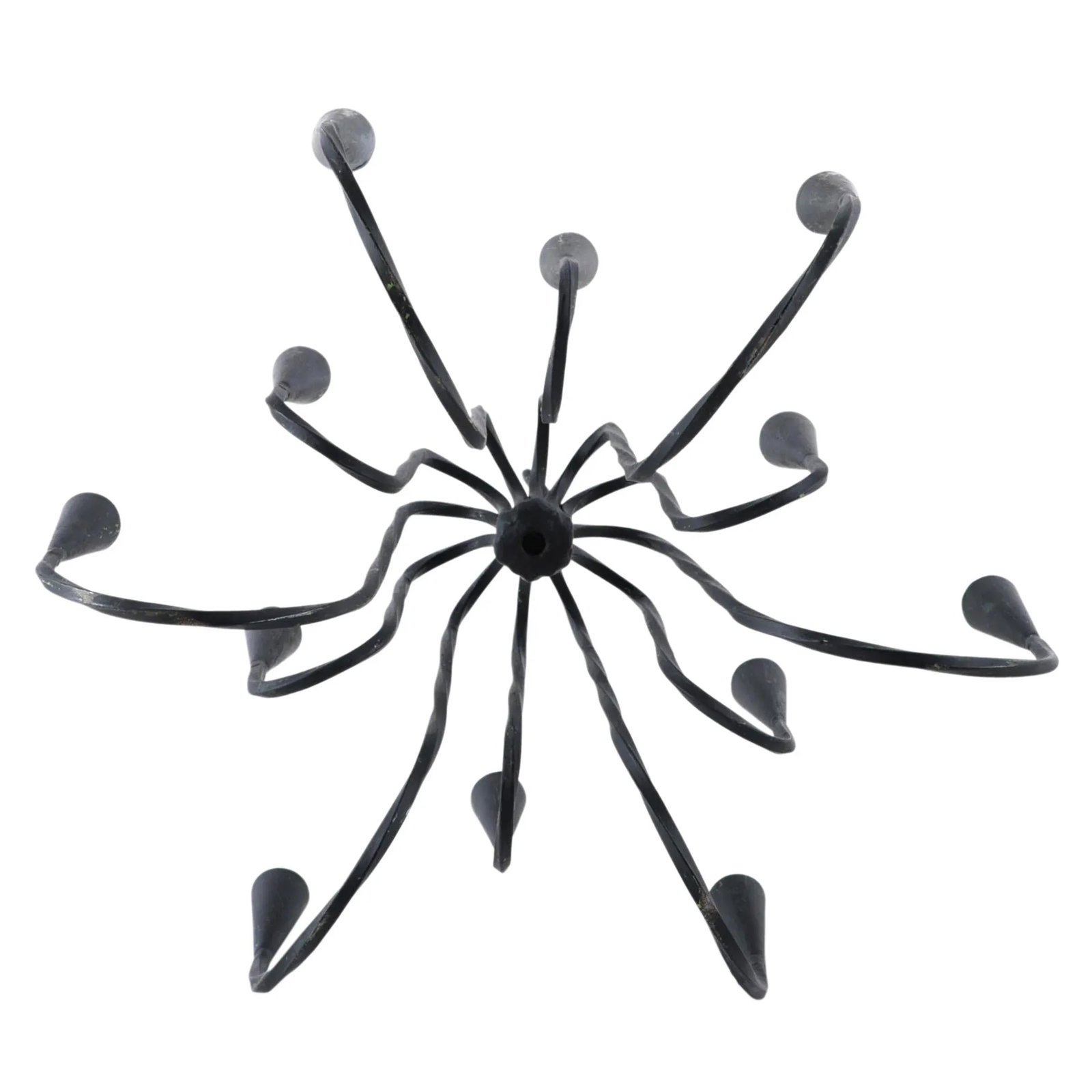 20th Century Wrought Iron Chandelier - 12