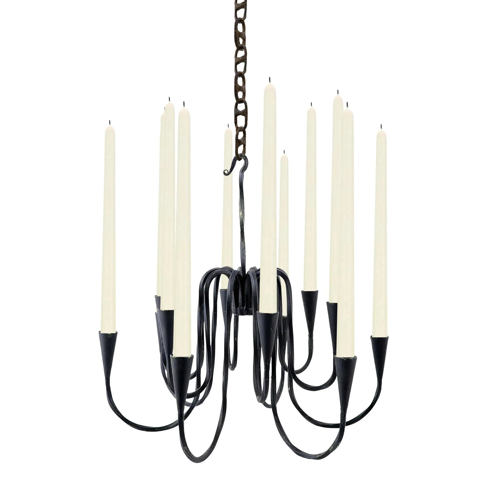 20th Century Wrought Iron Chandelier - 13