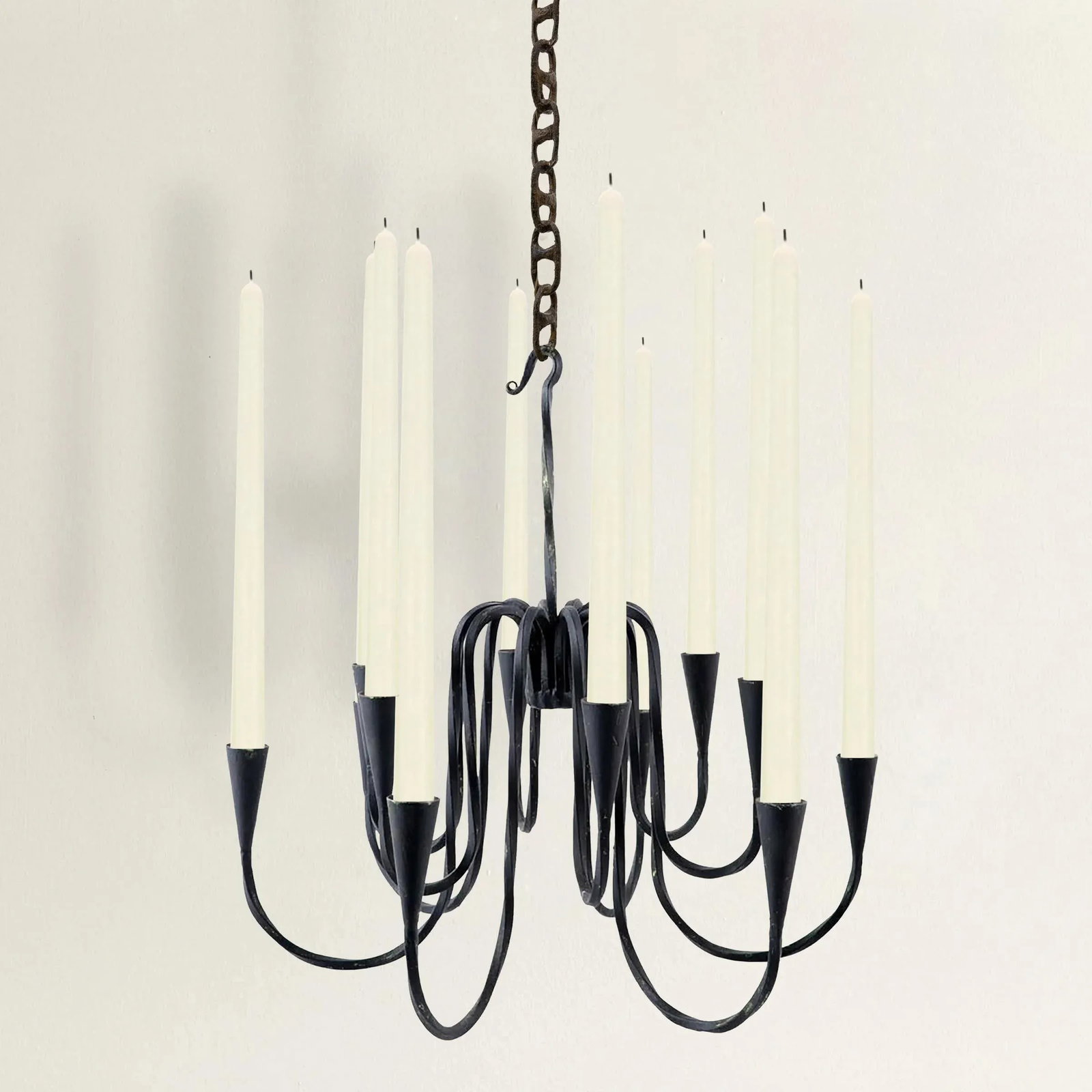 20th Century Wrought Iron Chandelier - 2