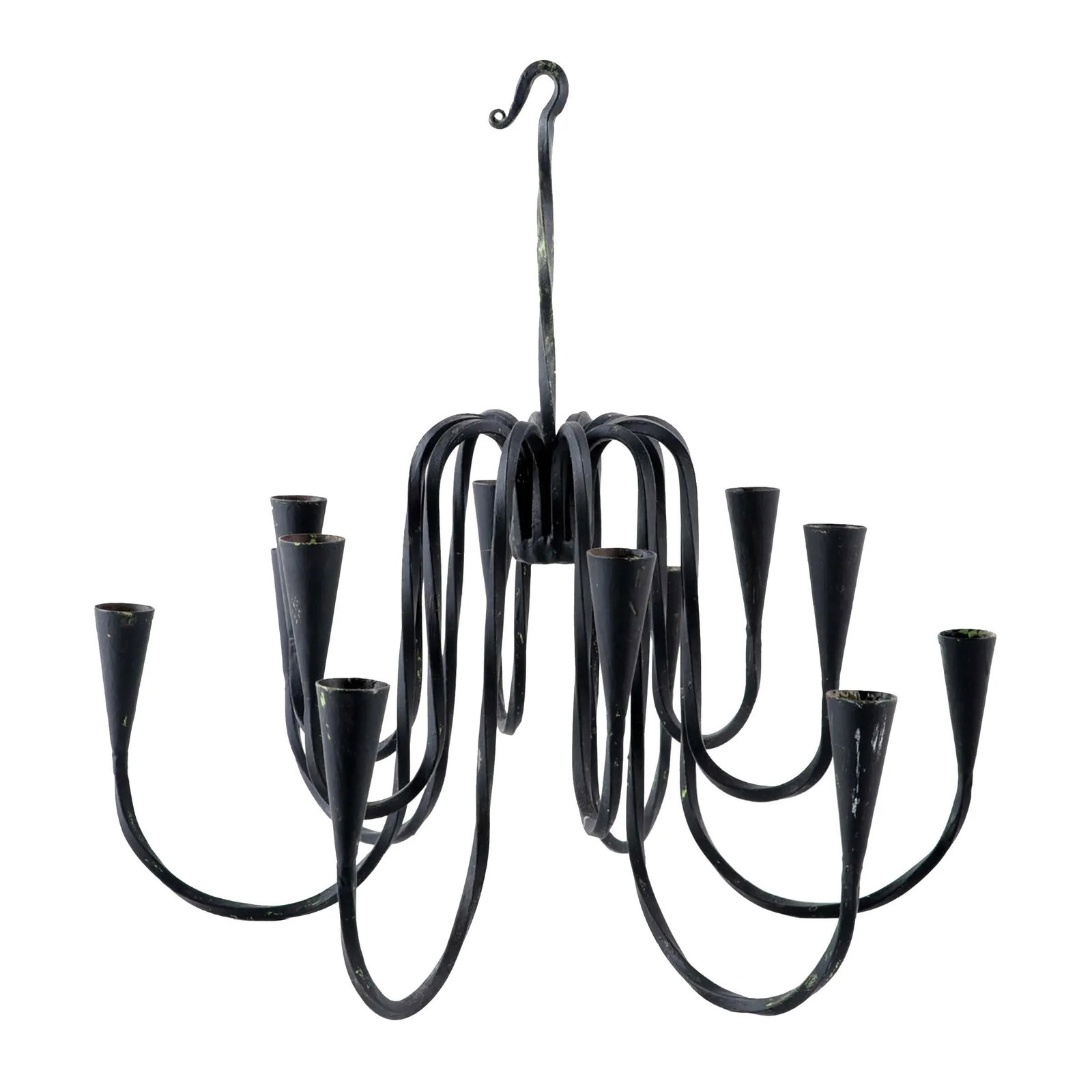 20th Century Wrought Iron Chandelier - 3