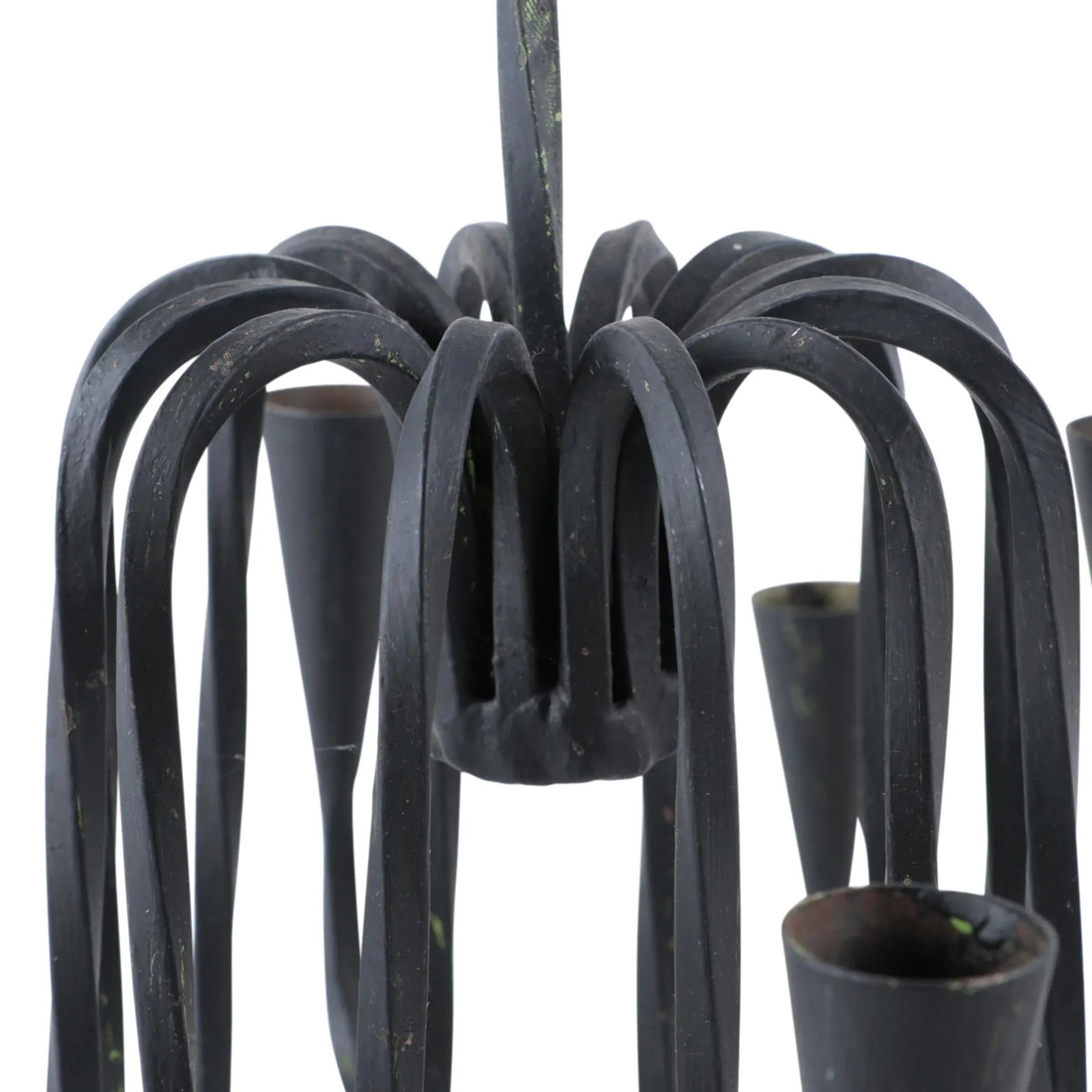 20th Century Wrought Iron Chandelier - 4