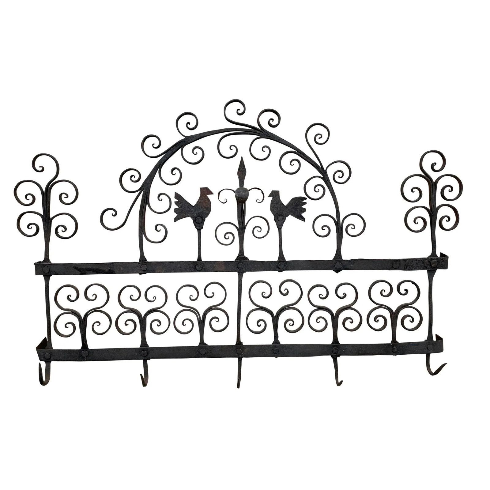 18th Century Wrought Iron Kitchen Rack - 11