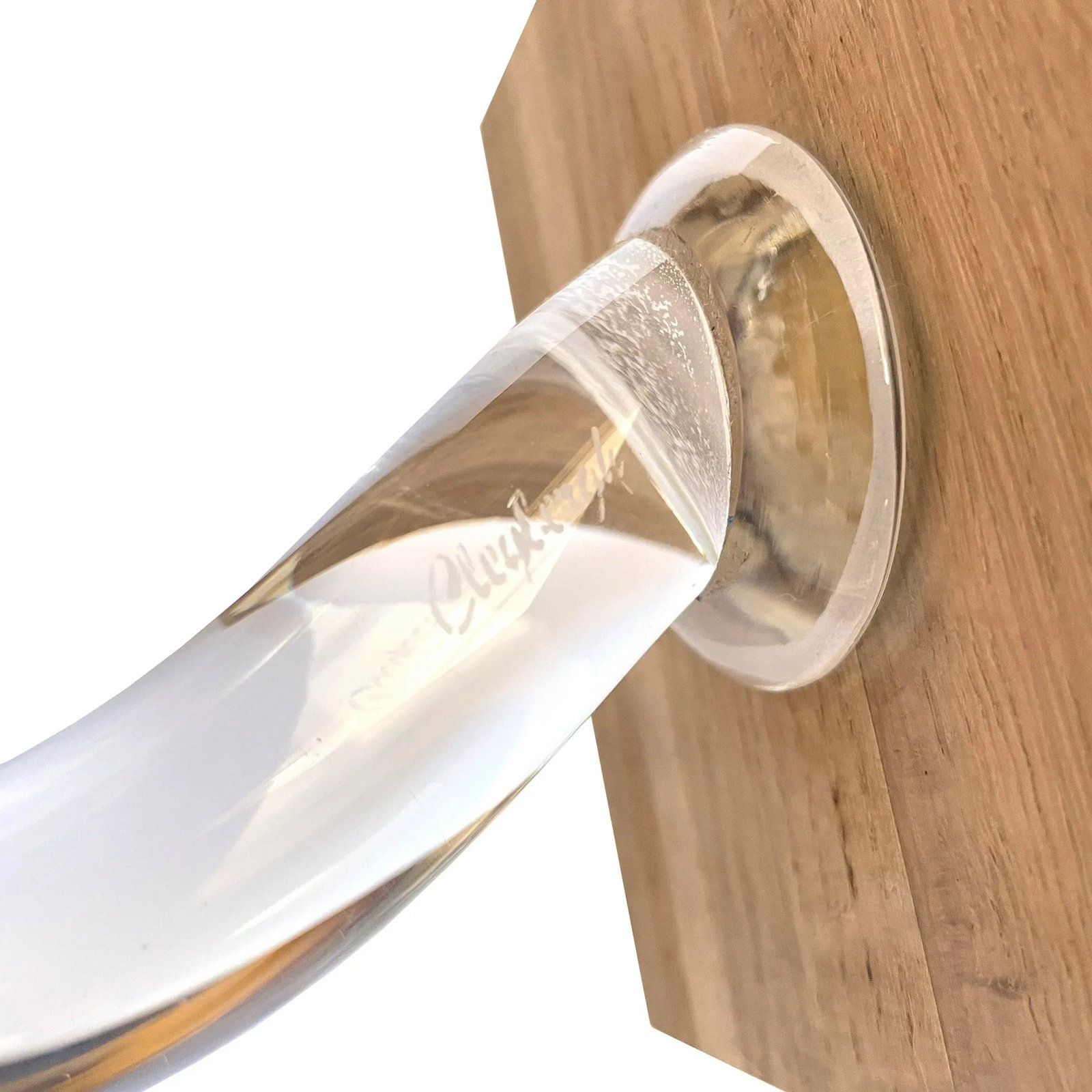 Pair of Handblown Glass Candle Sconces - 11