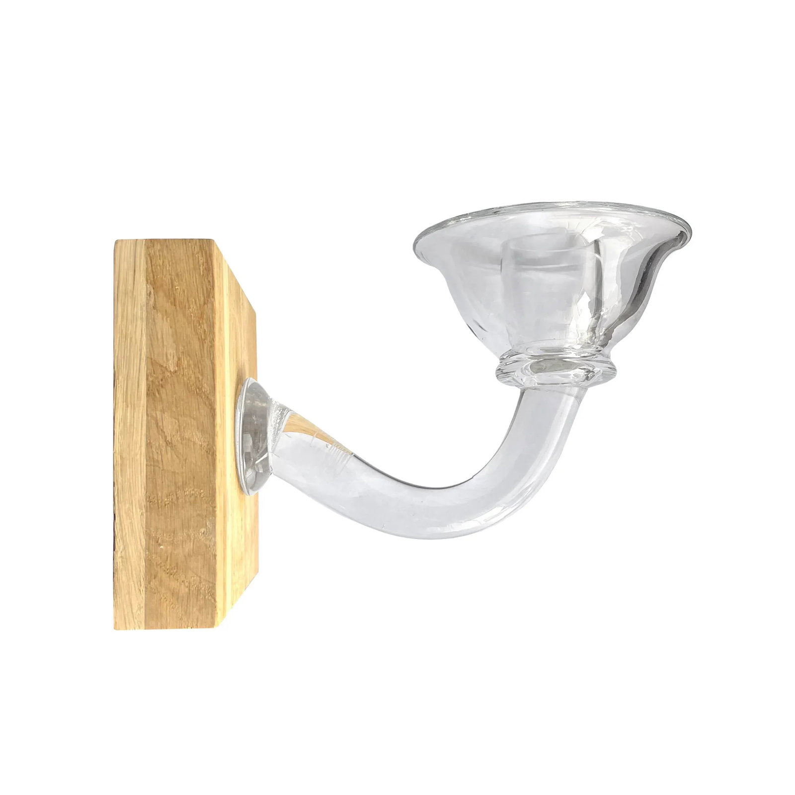 Pair of Handblown Glass Candle Sconces - 6