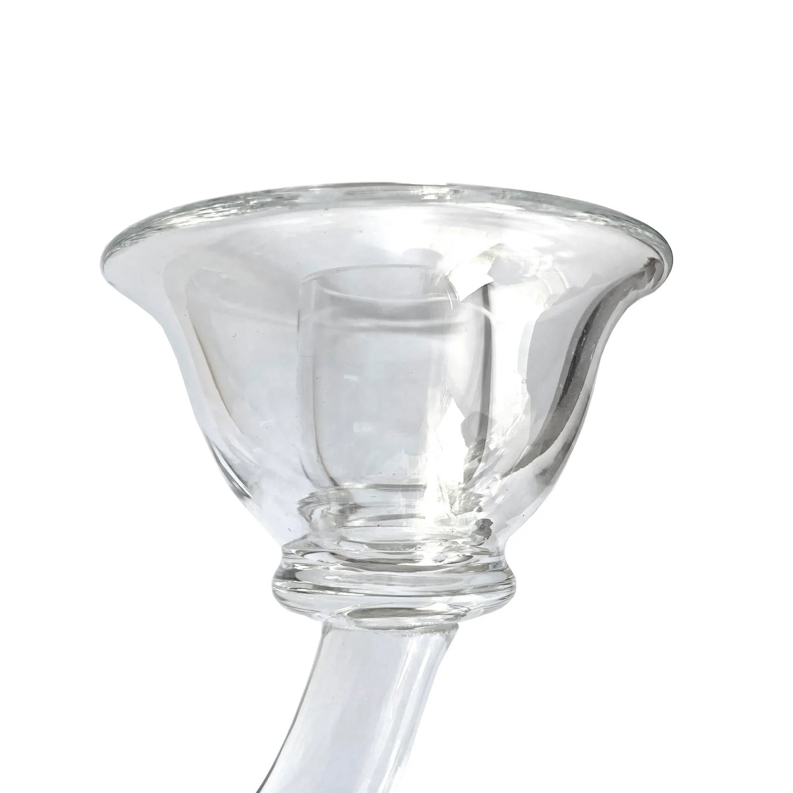 Pair of Handblown Glass Candle Sconces - 8