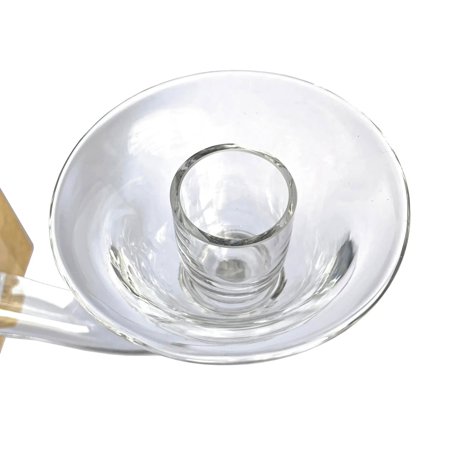 Pair of Handblown Glass Candle Sconces - 9