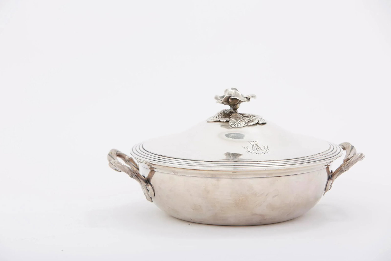 Vintage French Silverplate Covered Dish - 13
