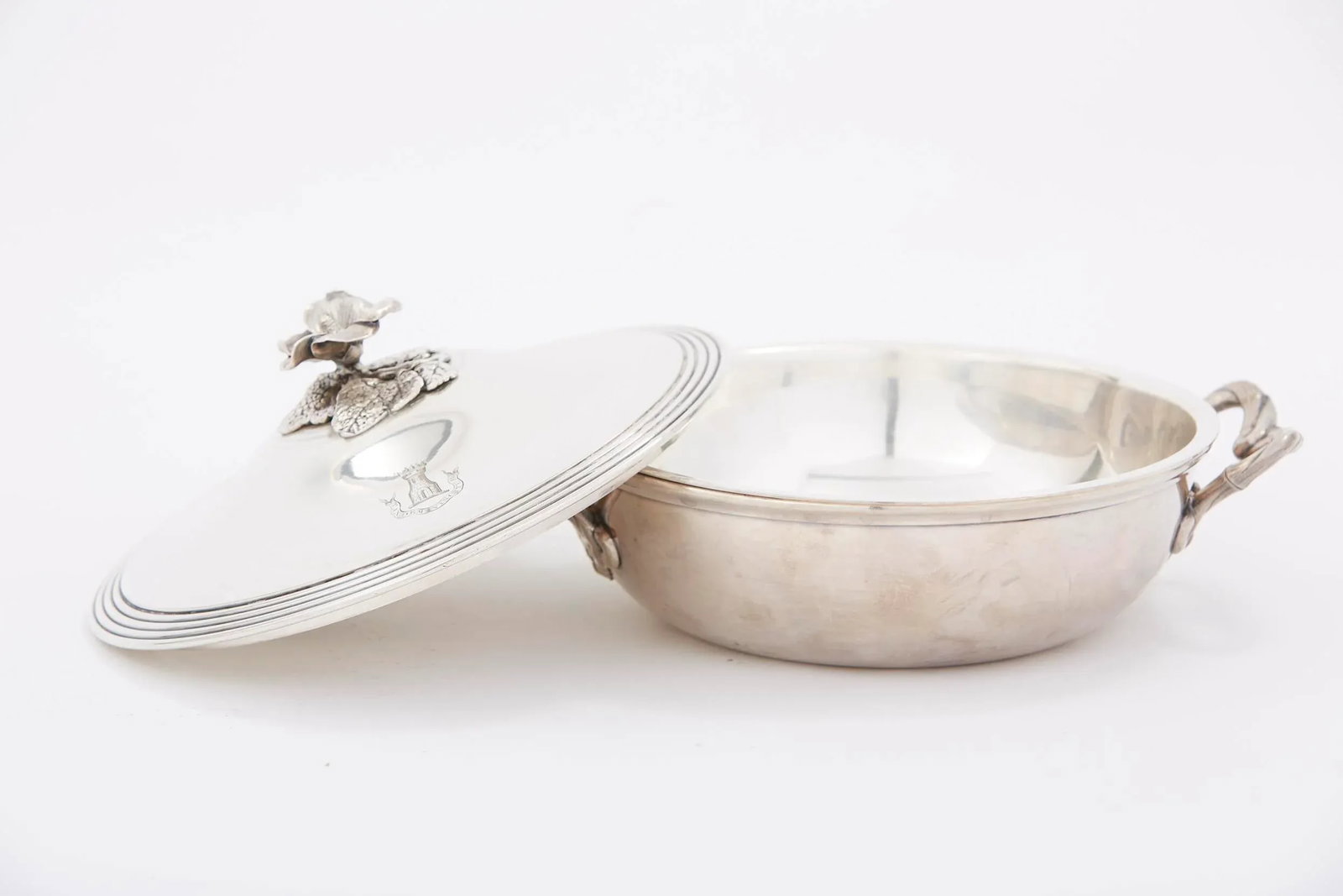 Vintage French Silverplate Covered Dish - 5