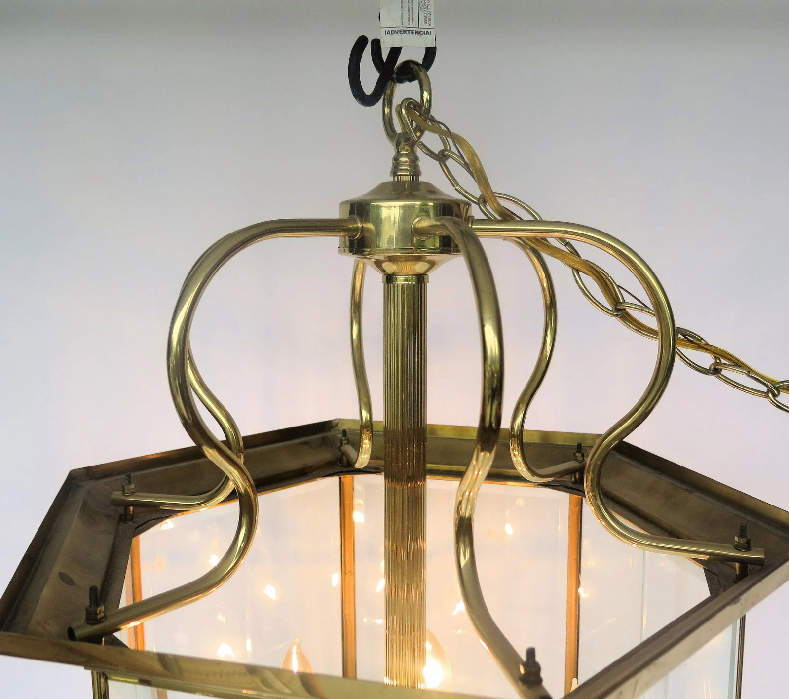 Vintage 1970s 6 Light Asian Cage Style Chandelier - 3