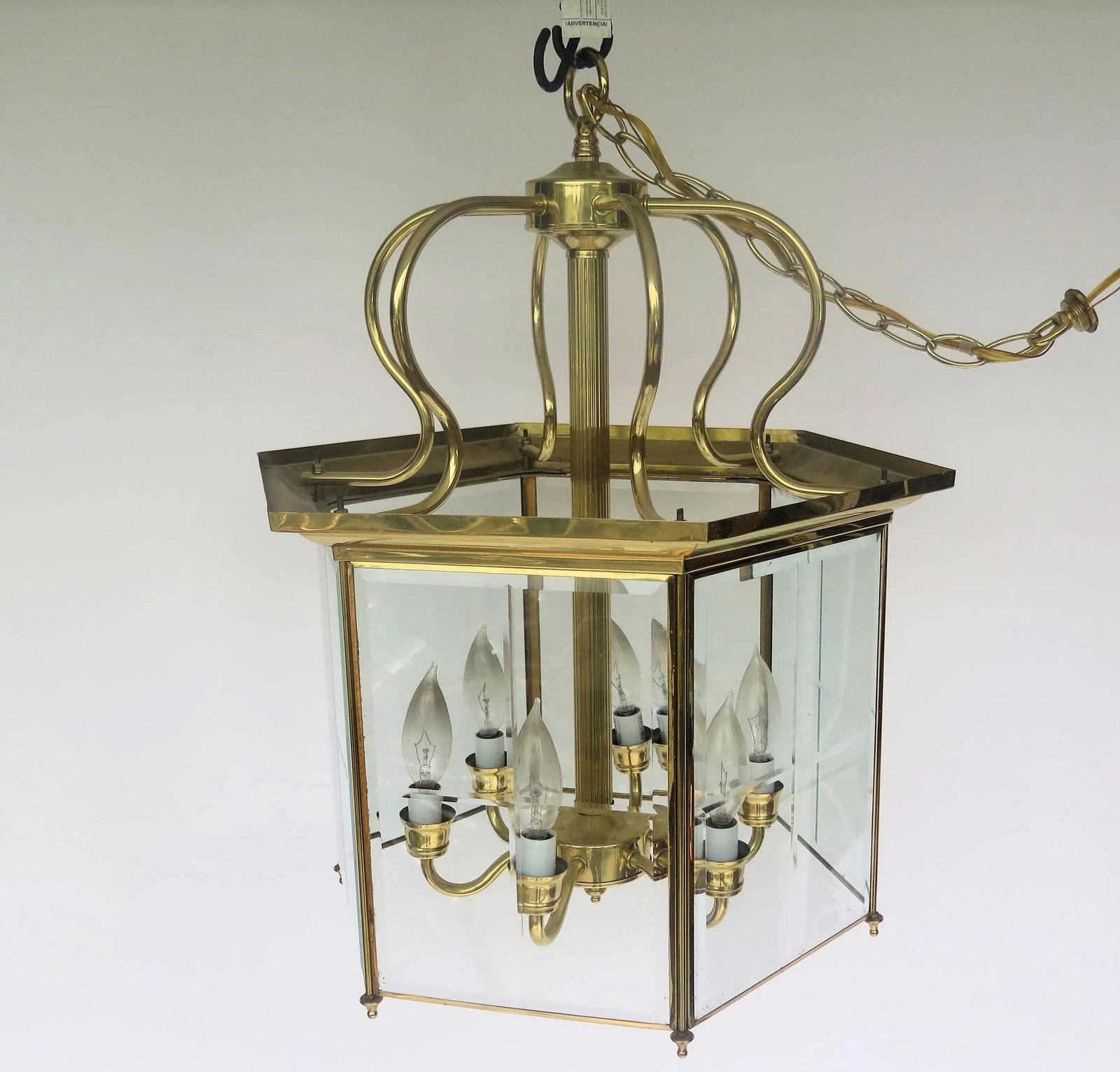 Vintage 1970s 6 Light Asian Cage Style Chandelier - 7