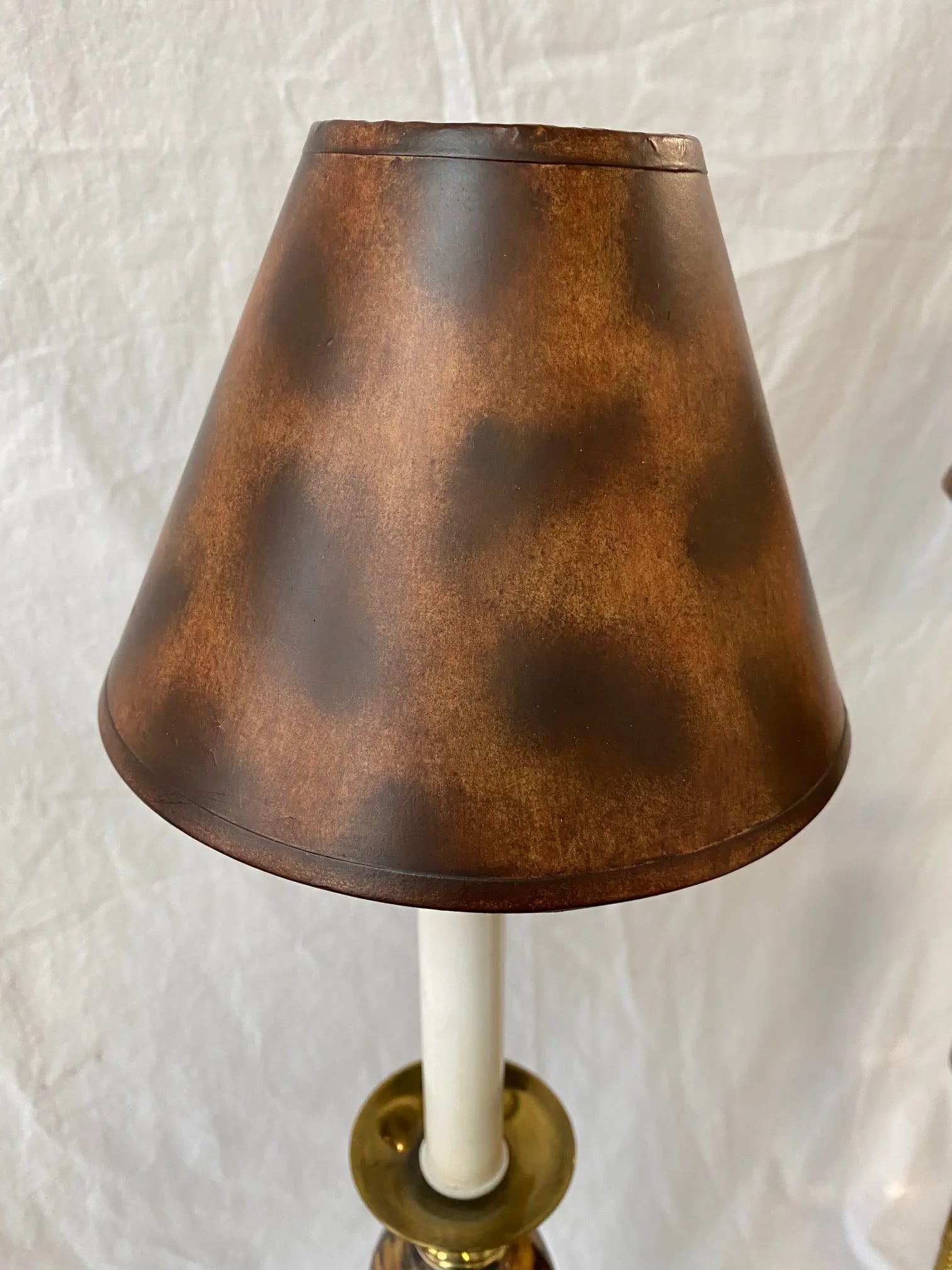 Maitland Smith Lamps With Marble, Brass, and Steel - a Pair - 3