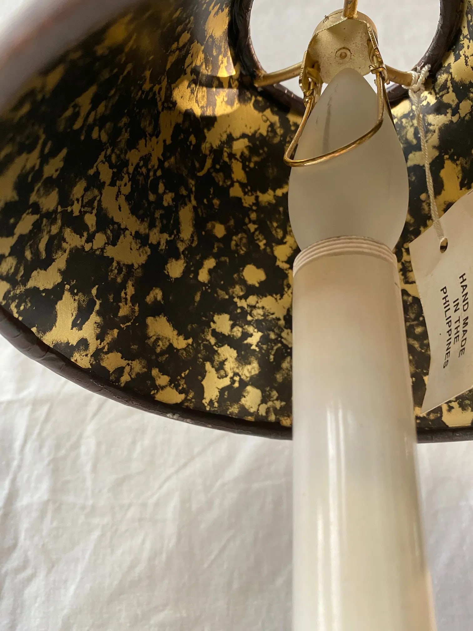 Maitland Smith Lamps With Marble, Brass, and Steel - a Pair - 4