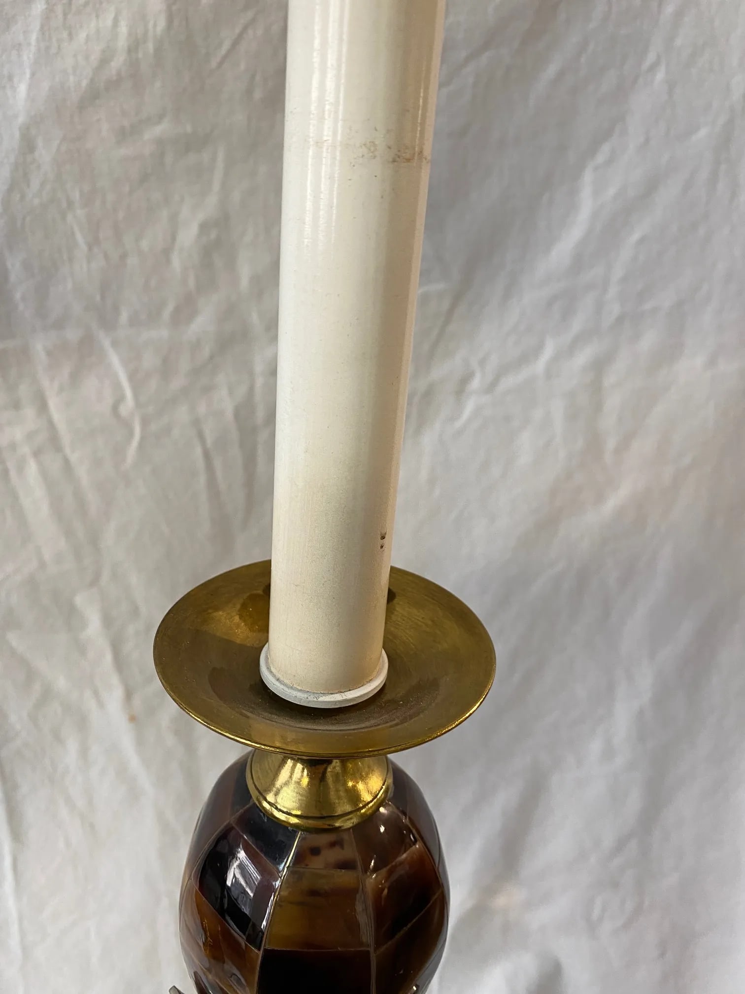 Maitland Smith Lamps With Marble, Brass, and Steel - a Pair - 6