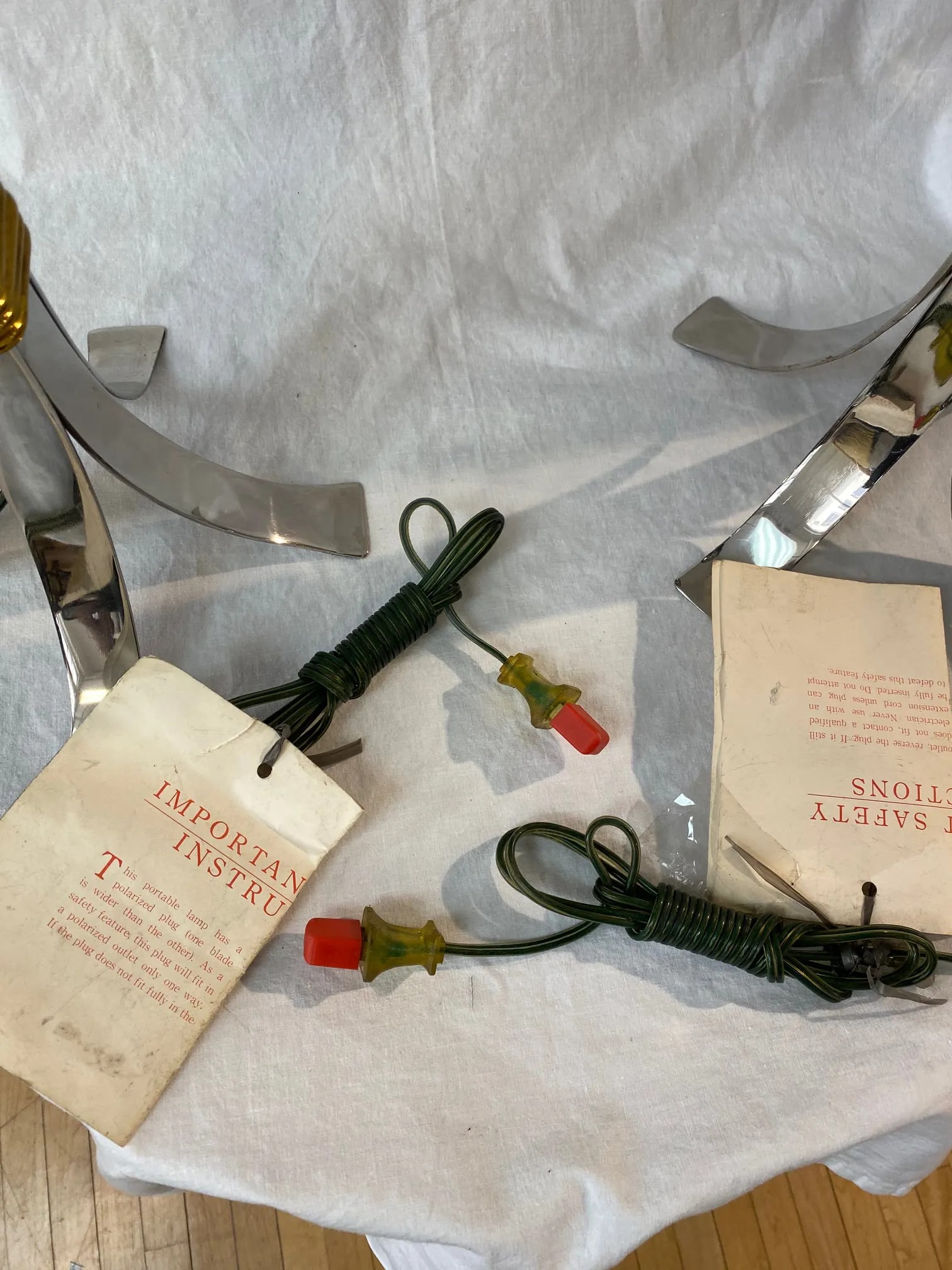 Maitland Smith Lamps With Marble, Brass, and Steel - a Pair - 7