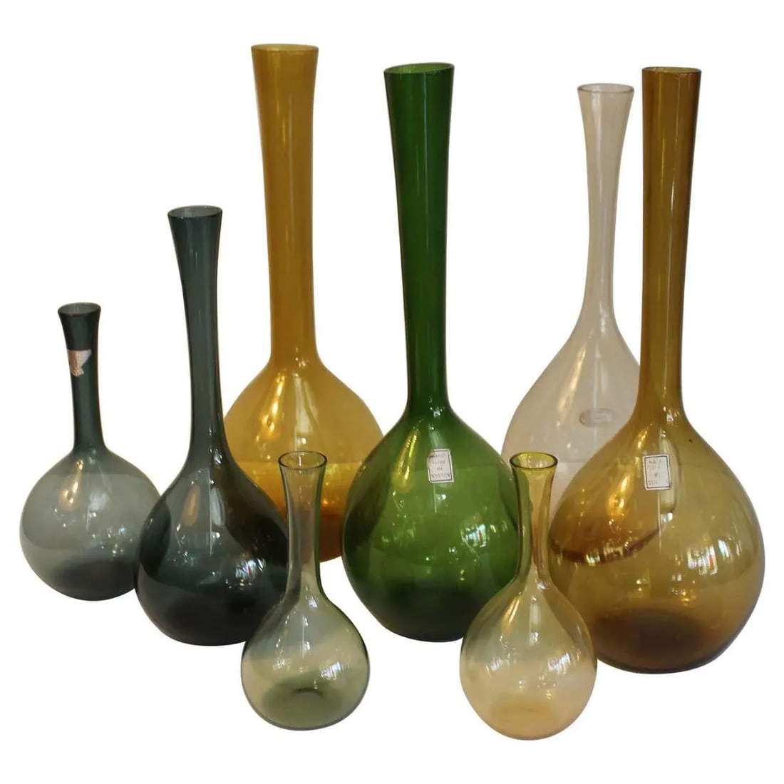 1960s Swedish Glass Vases Designed by Arthur Percy - Set of 8 - 9