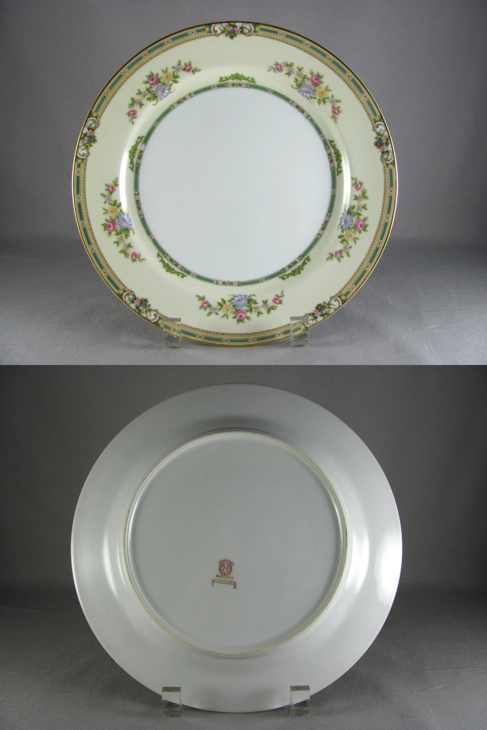 1920s Antique Noritake Alicia Floral China Service for 8 Dinnerware Set - 56 Piece - 4