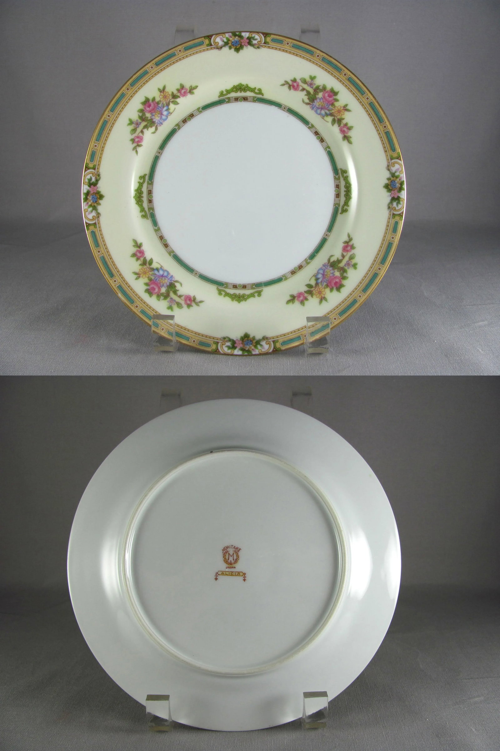 1920s Antique Noritake Alicia Floral China Service for 8 Dinnerware Set - 56 Piece - 6