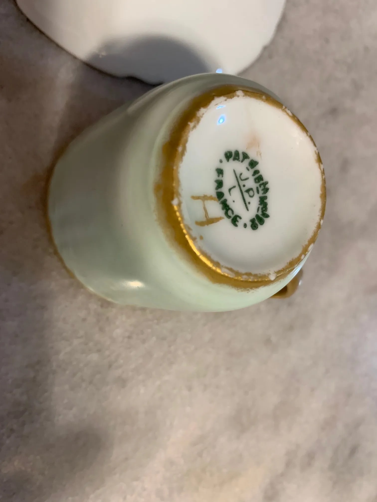 Antique Limoges France Porcelain Cup & Saucer Set- 2 Pieces - 11