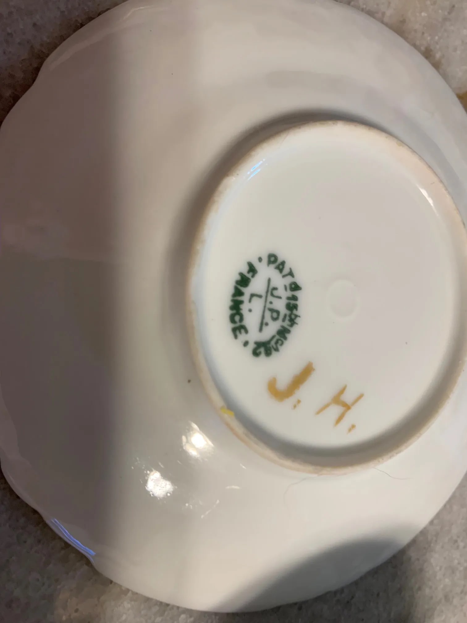 Antique Limoges France Porcelain Cup & Saucer Set- 2 Pieces - 8