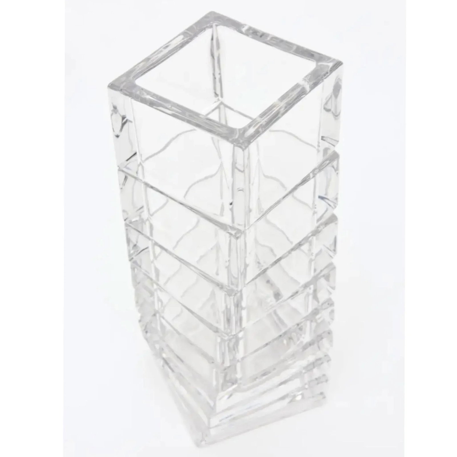 Rosenthal Mid-Century Modern Twisted Glass Sculptural Vase Vintage - 3