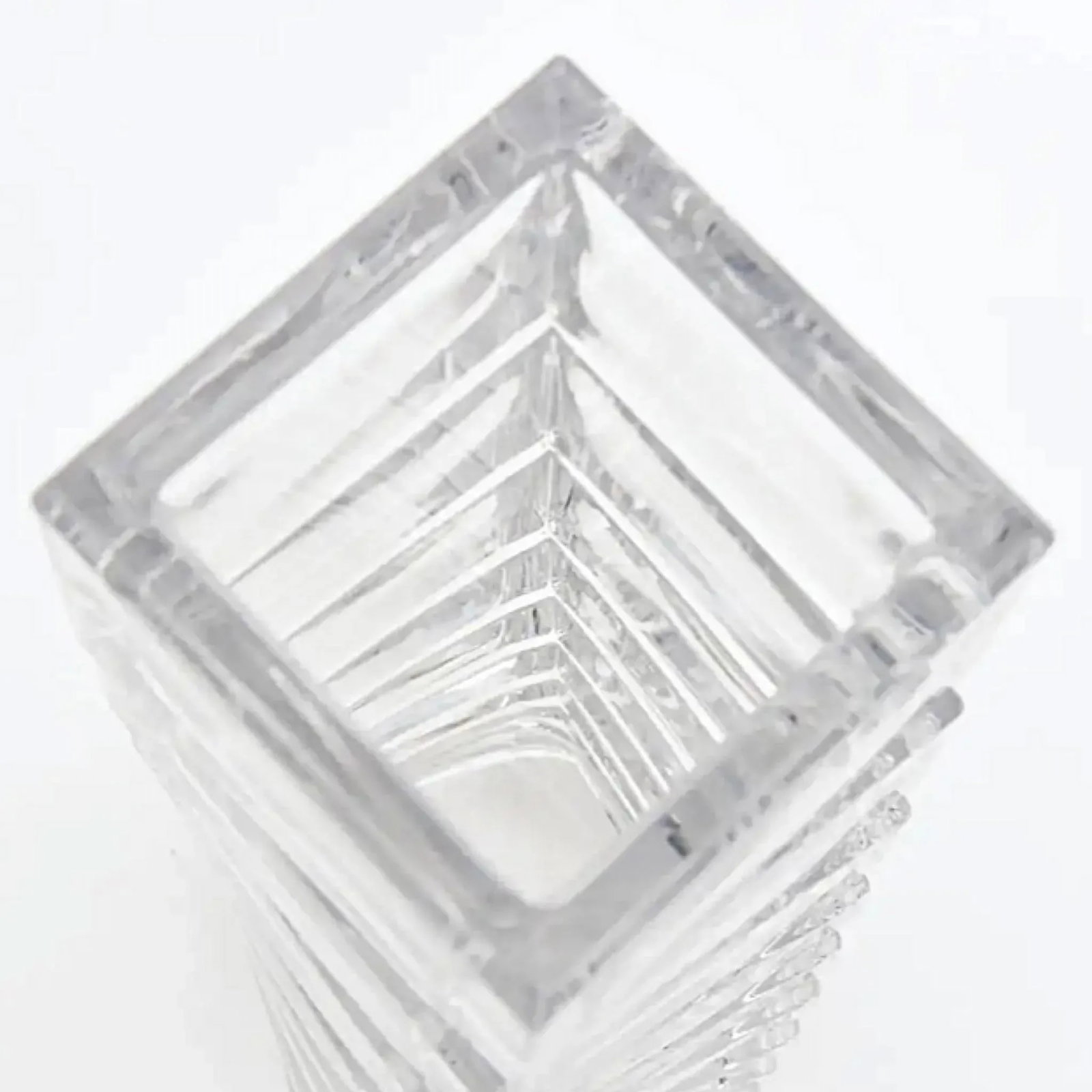 Rosenthal Mid-Century Modern Twisted Glass Sculptural Vase Vintage - 4