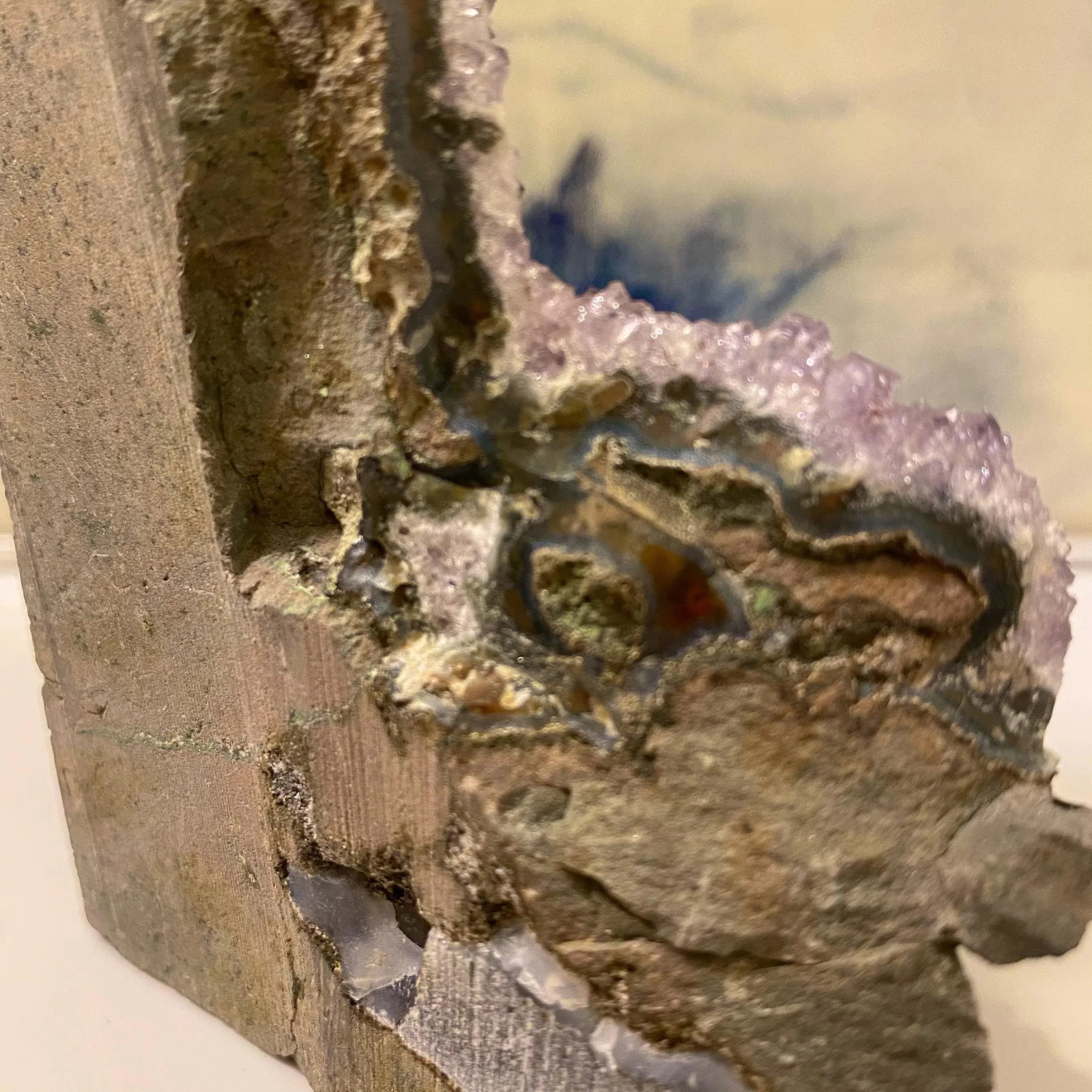 Rough Cut Amethyst Geode Tower - 10