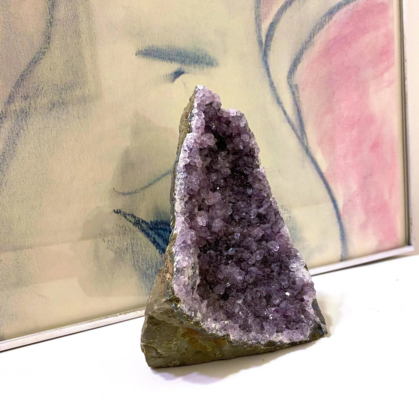 Rough Cut Amethyst Geode Tower - 2