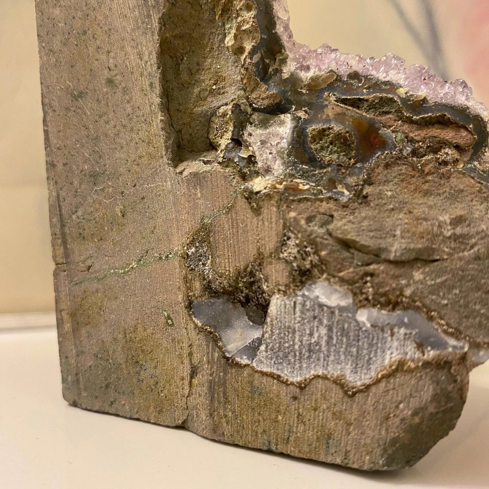 Rough Cut Amethyst Geode Tower - 7