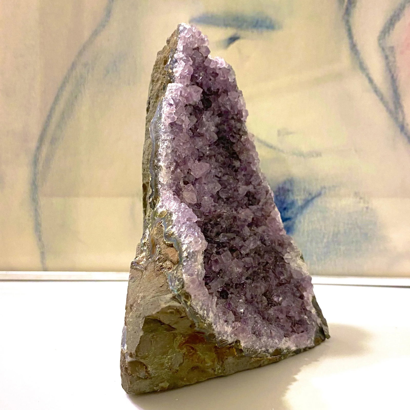 Rough Cut Amethyst Geode Tower - 9