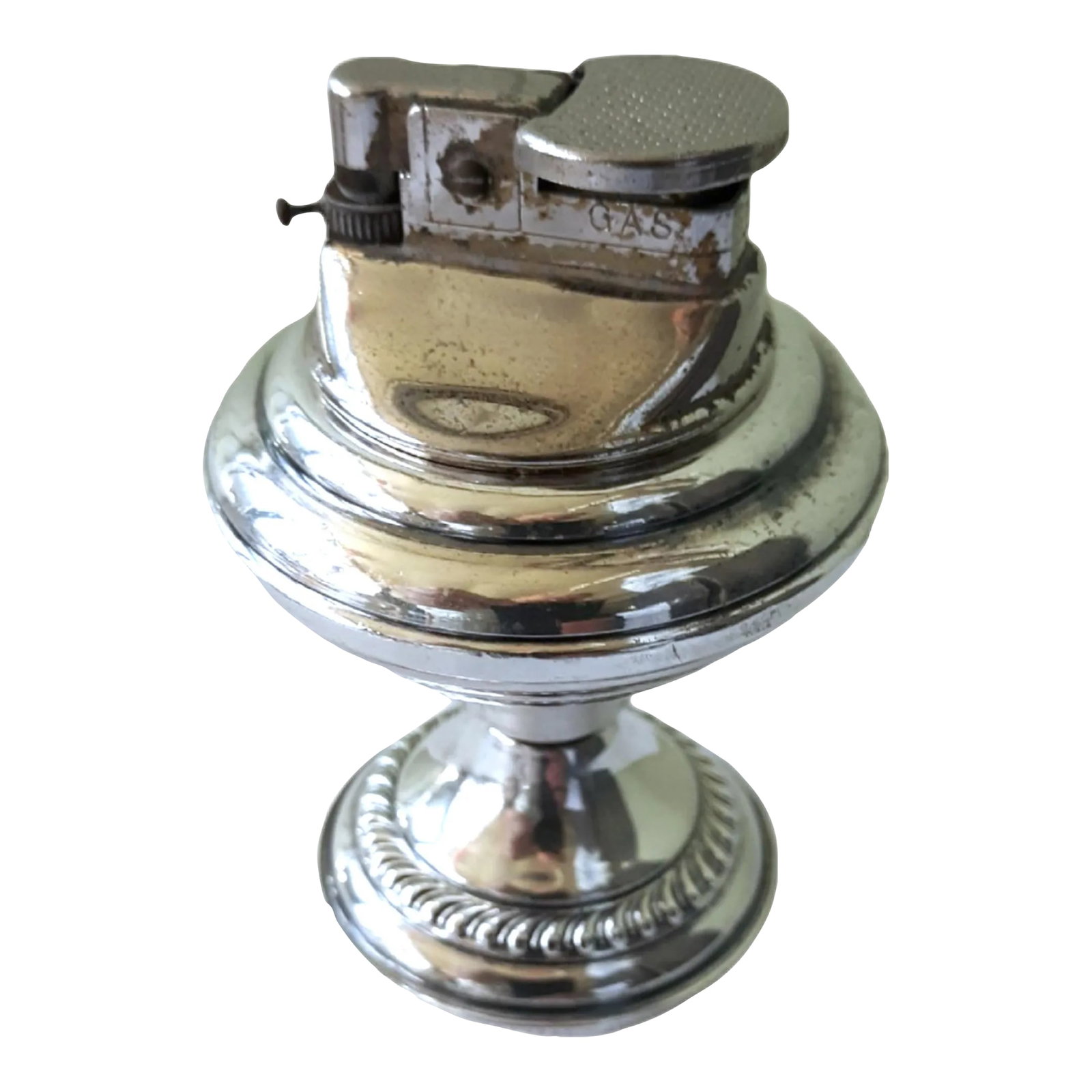 Mid-Century Modern Sterling Spaceship Table Lighter: A fabulous sterling silver atomic spaceship table lighter Circa 1950's CLICK ON "HOUSE ALIVE VINTAGE " below to my shop where you will find over 900 items ranging from fabulous To funky - If you are l