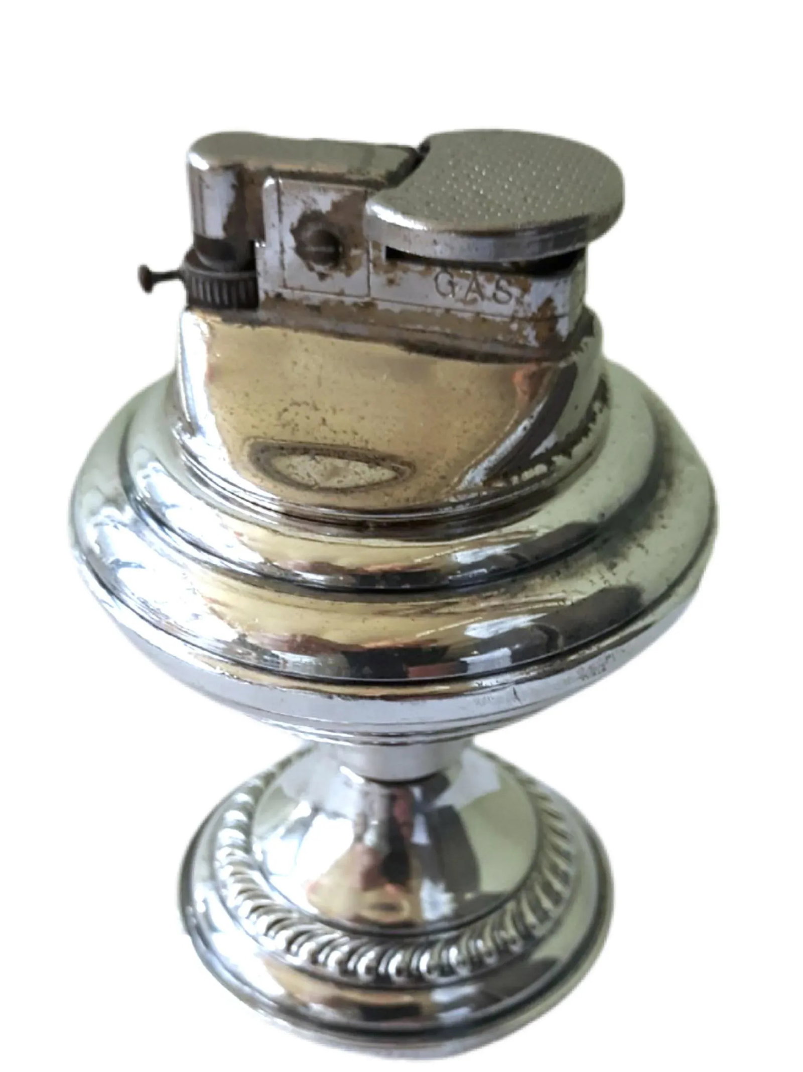 Mid-Century Modern Sterling Spaceship Table Lighter - 6