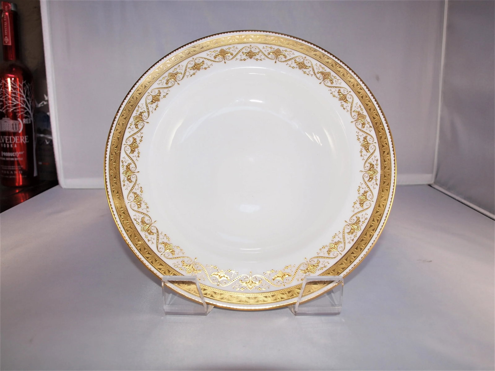 1940s Minton for Tiffany & Co. Gold Rim Soup Bowls - Set of 8 - 3