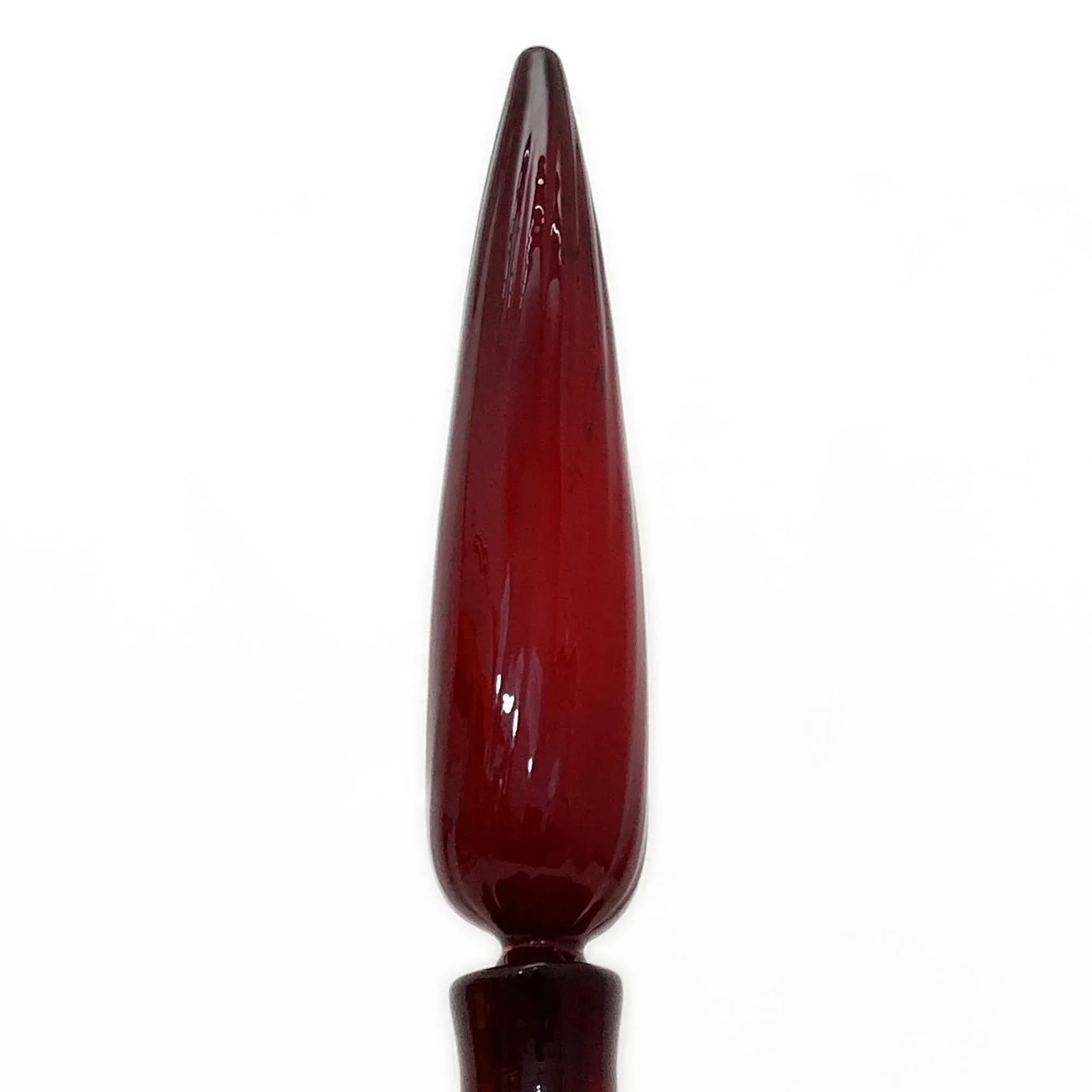 Vintage Blenko Regal Ruby Decanter - 6
