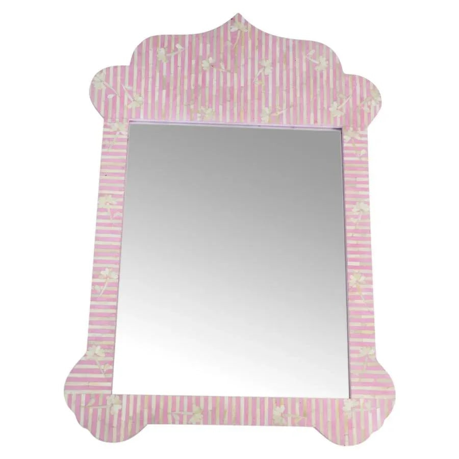 Taj Pink Bone Inlay Mirror - 2