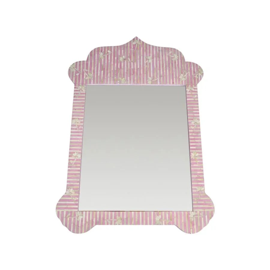 Taj Pink Bone Inlay Mirror - 5