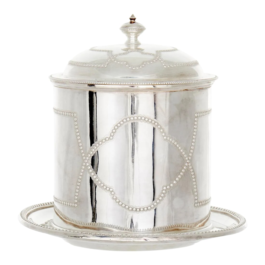 Antique English Silverplate Tea Caddy / Thin Biscuit (1 of 13)