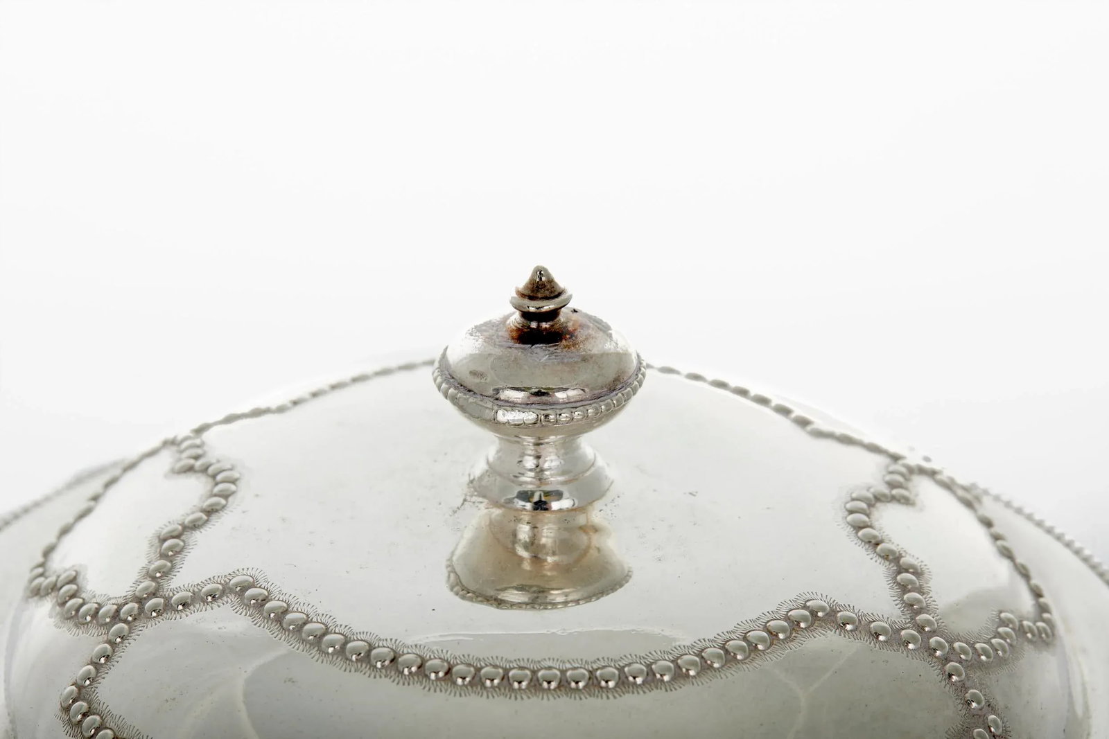 Antique English Silverplate Tea Caddy / Thin Biscuit - 5