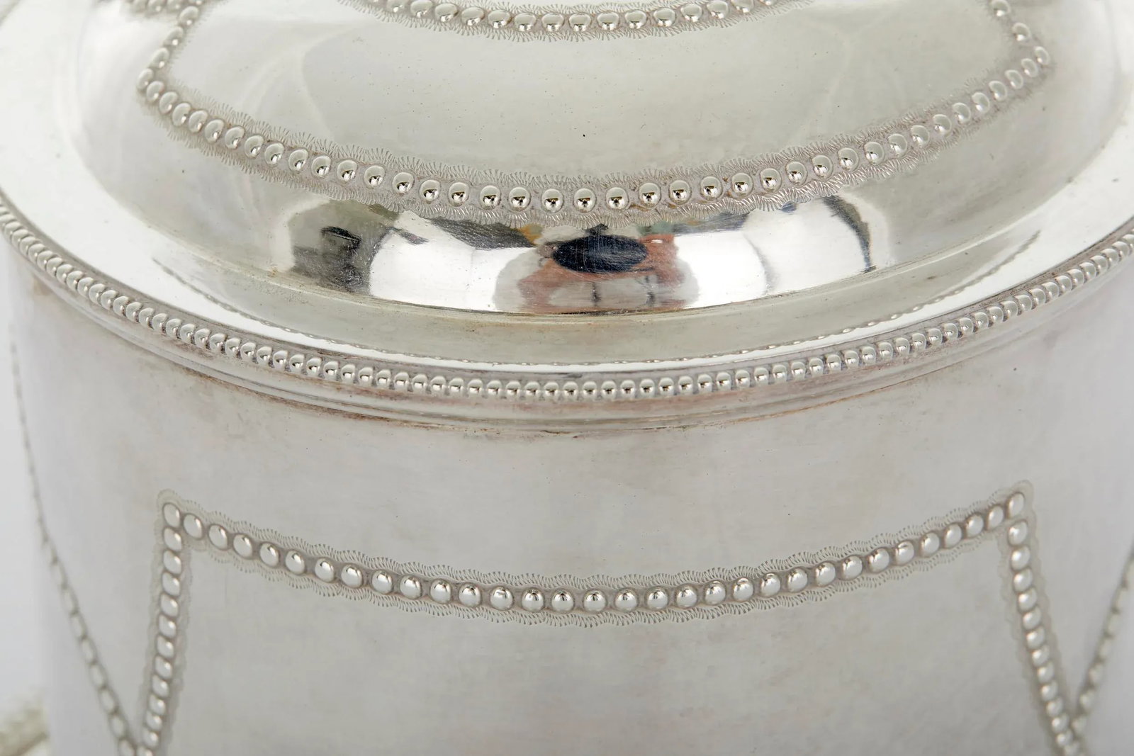 Antique English Silverplate Tea Caddy / Thin Biscuit - 8