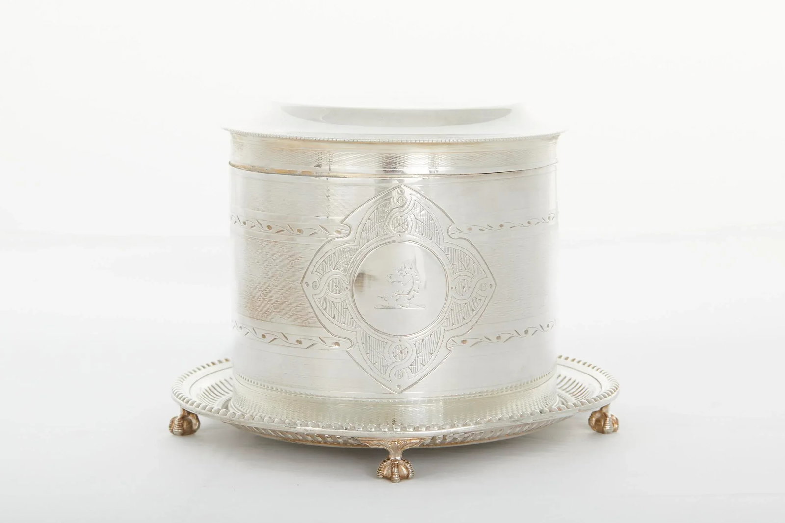 19th Century English Sheffield Silverplate Tea Caddy - 13